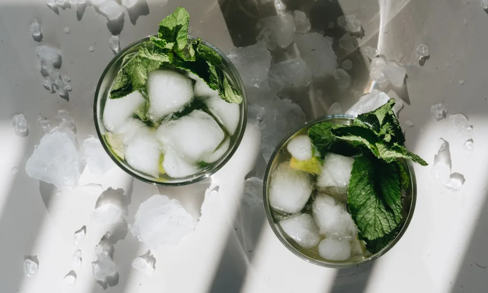 different ice shapes nugget cube crushed side by side